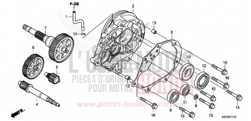BOITE DE VITESSES SH125D de 2013